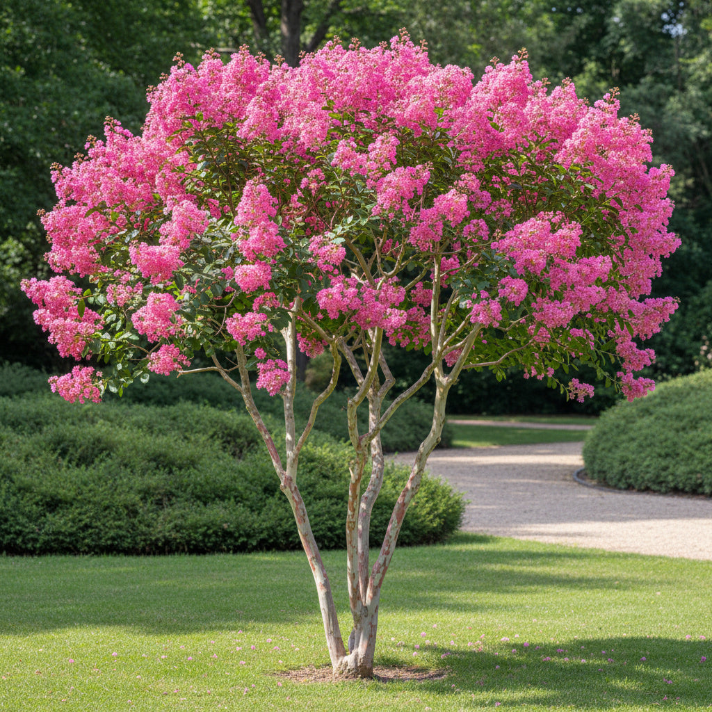 Lilas des Indes indica Rose - Lagerstroemia indica Rosea