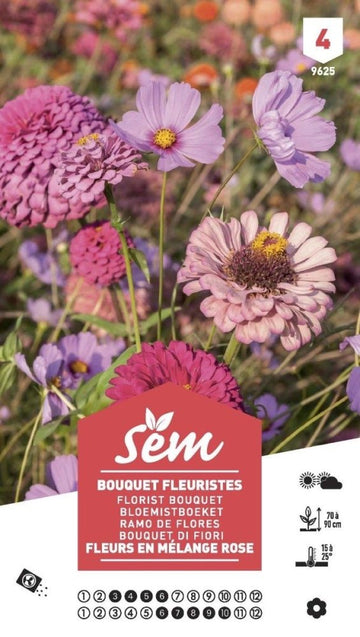 Graines de Bouquet fleuriste rose XXL