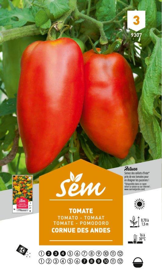 Graines de Tomate Cornue Des Andes - FLEURANDIE