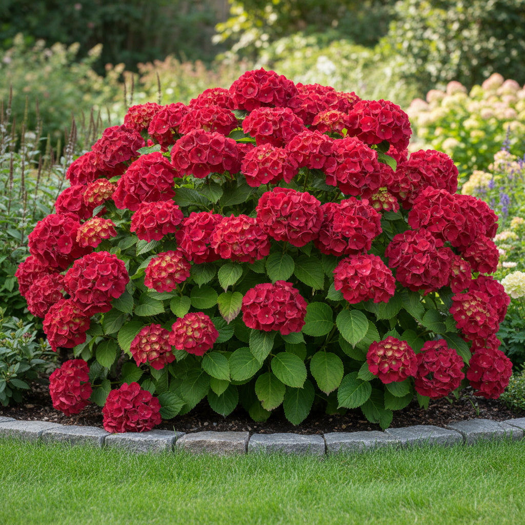 Hortensia 'Red Baron' -  Hydrangea macrophylla 'Red Baron'
