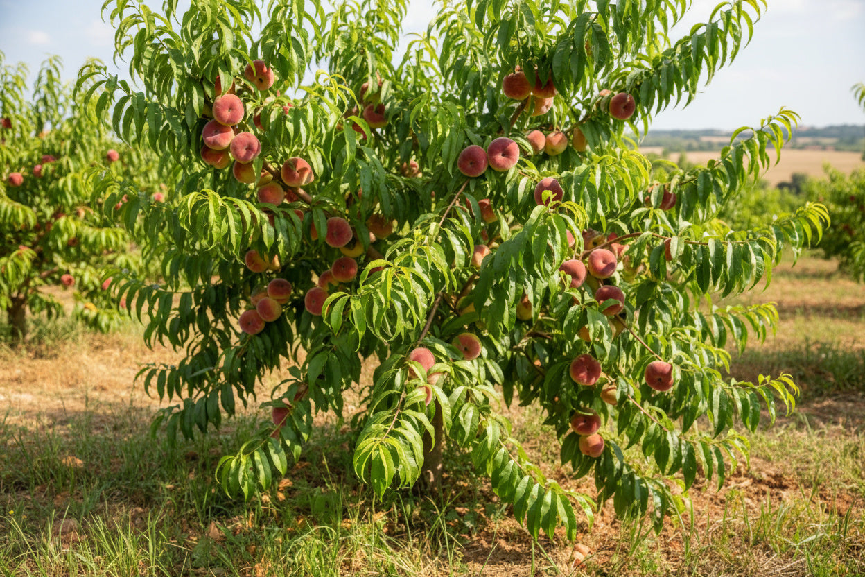 Pêcher 'Saturne' - Prunus persica 'Saturne'