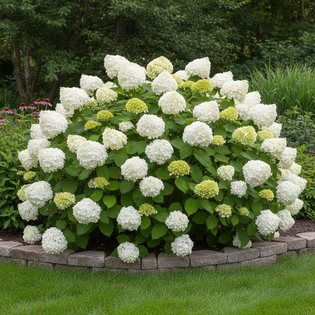 Hortensia de Virginie 'Annabelle' - Hydrangea arborescens 'Annabelle'