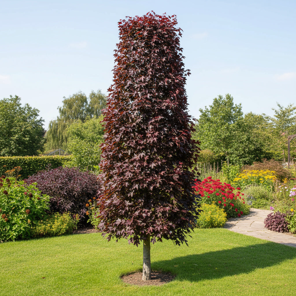 Érable plane 'Crimson Sentry' - Acer platanoides 'Crimson Sentry'