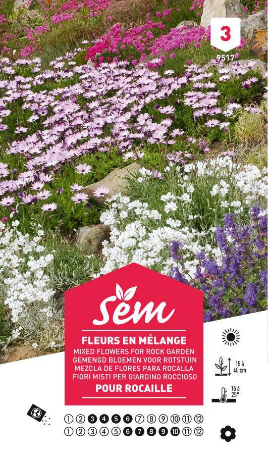 Graines de Fleurs En Mélange Pour Rocaille - FLEURANDIE