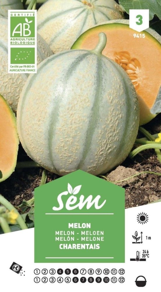 Graines de Melon Charentais BIO - FLEURANDIE