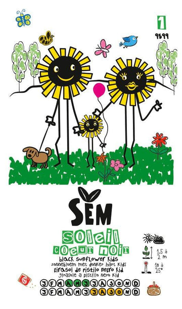 Graines de Soleil Coeur Noir KIDS